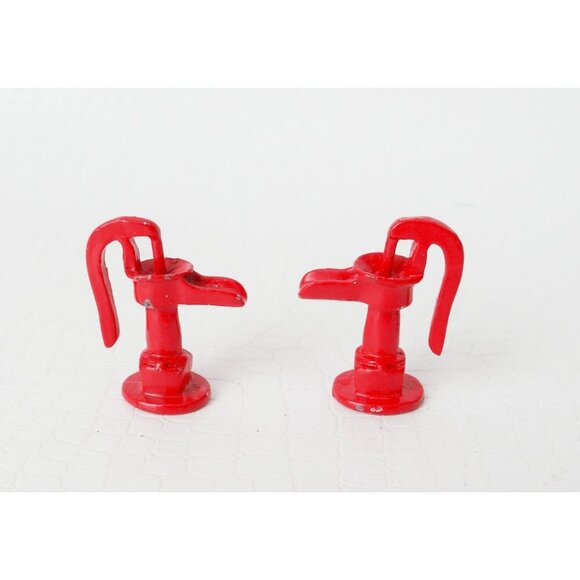 8 Vintage Bottle Brush Christmas Trees With Wood Base Miniature Copper Bench 2 M - Picture 8 of 10